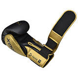 Боксерські рукавиці RDX MARK PRO SPARRING TRI LIRA 2 GOLDEN-12 унцій (капа в комплекті), фото 6