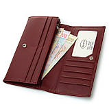 Гаманець жіночий шкіряний на кнопці, фото 2