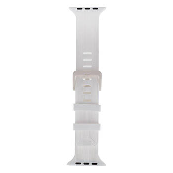 Ремінець для Apple Watch Band Silicone Shine 42/44/45/49 mm White