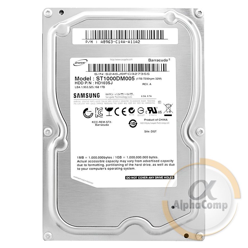 Жорсткий диск 3.5" 1Tb Seagate ST1000DM005 (32Mb • 7200 • SATA2) БВ