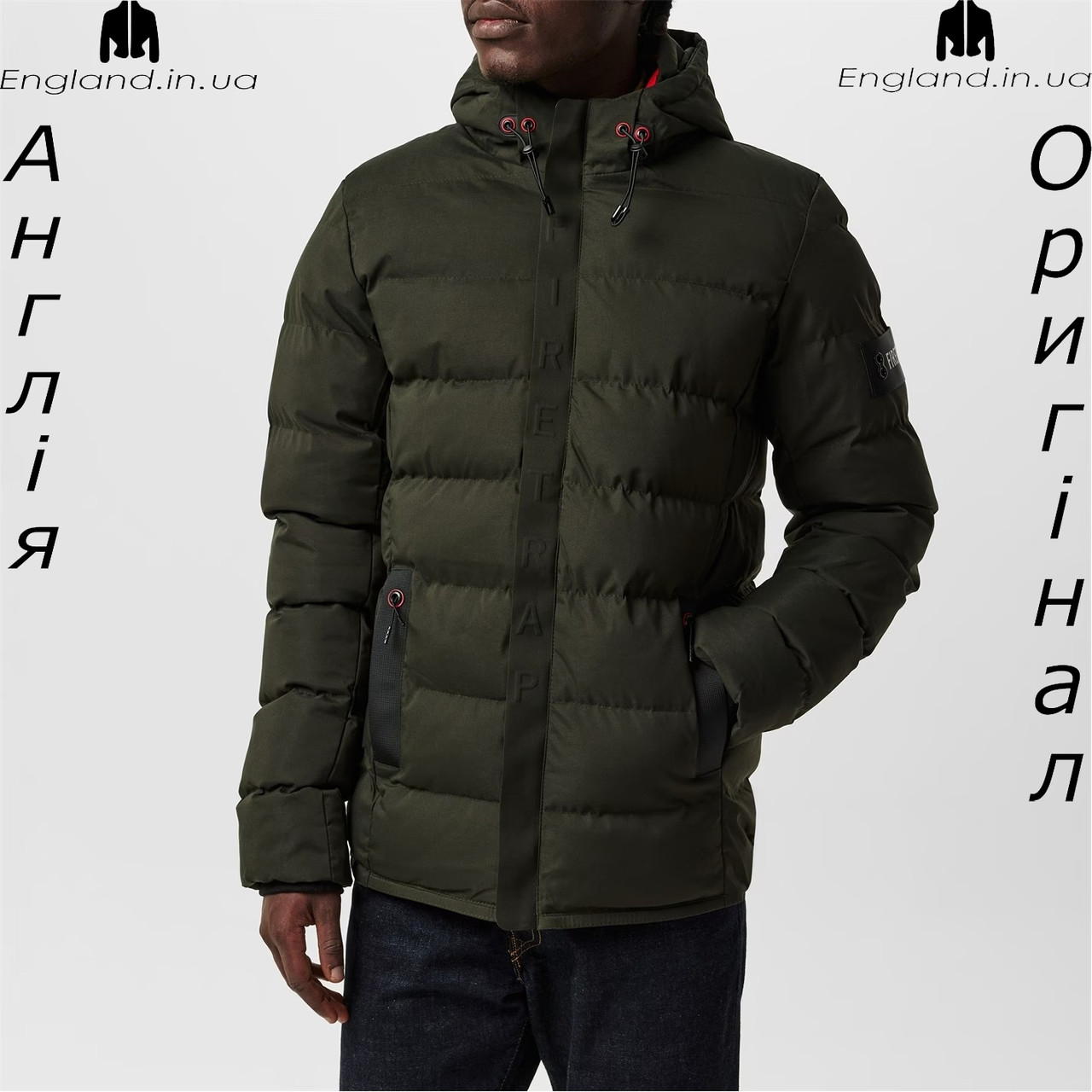 Куртка стьобаний чоловіча Firetrap (Фаєртрап) з Англії - зимова, фото 1