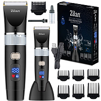 Машинка для стрижки 7 в 1 Zilan ZLN8931, водонепроникна, регульований розмір стрижки