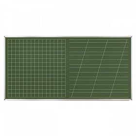 Крейда дошка зелена 2000х1000 мм "ЛІНІЯ+КЛІТКА"