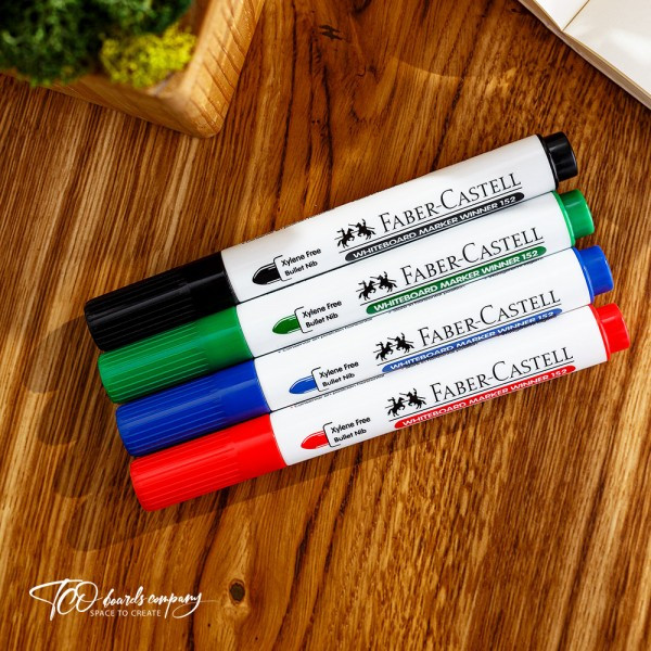 Маркери Faber-Castell для маркерних дощок, 4 шт. 2,2 мм, фото 1