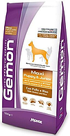 Gemon Maxi Puppy Junior Chicken Rice - корм Джемон з куркою та рисом для цуценят великих порід - 15 кг