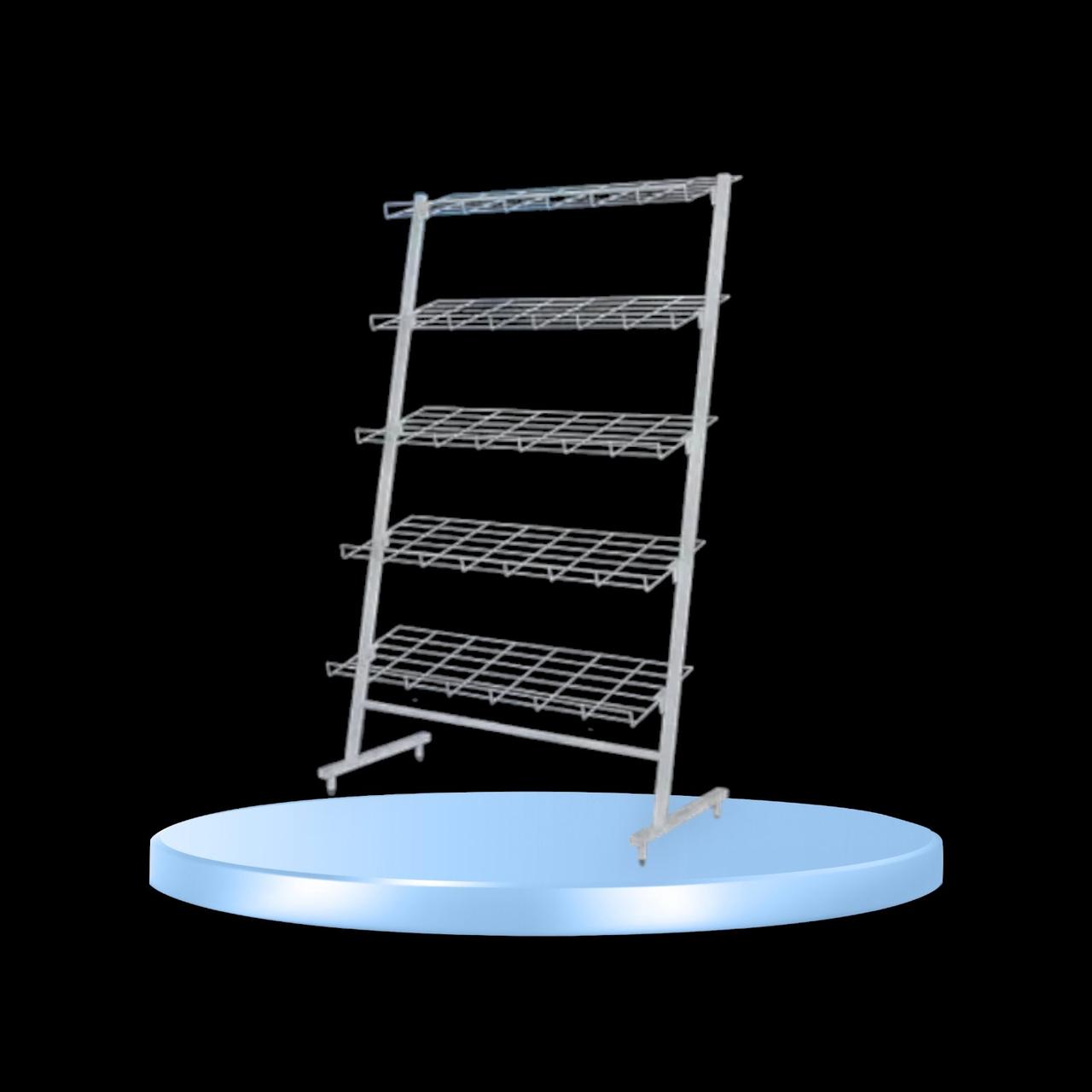 Стійка для Взуття торговельна 5 полиць 70 см метал, фото 1