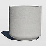 Бетонні вазони "Комо" (Д35-60 см) кашпо для квітів, кущів та дерев, для вулиці, саду, дачі та тераси, фото 2