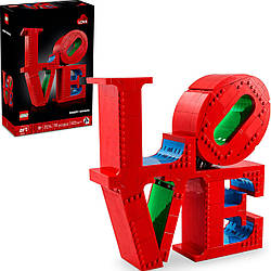 Конструктор Лего Арт Подарунок для пари чи домашній декор «LOVE» LEGO Art 31214
