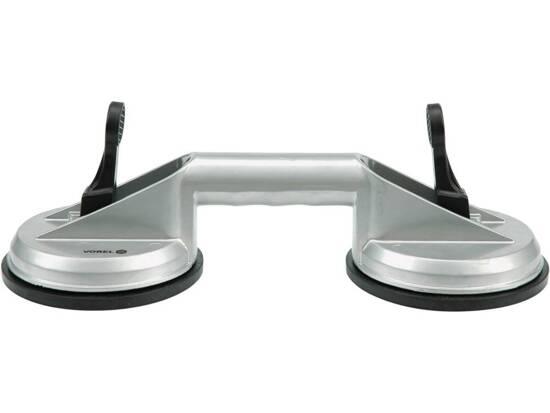 Присосок для монтажу скла подвійний VOREL: d= 115 мм, m = 70 кг, алюміній