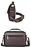 Чоловіча сумка Kangaroo ділова коричнева, фото 7