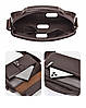 Чоловіча сумка Kangaroo ділова коричнева, фото 8