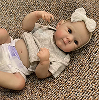 Куклы реборн пупсы для девочек виниловые, реборны реалистичные с нарядами и аксессуарами ручная работа Reborn