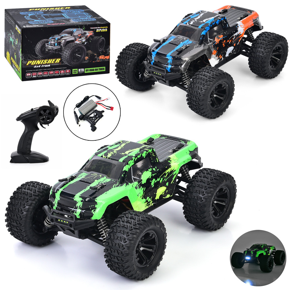 Машина 86101 радіокер. 2,4G, 1:16, акумулятор, USB, небіт. корпус, гум.колеса,2 кольори,кор.,29-25-18,5см, фото 1