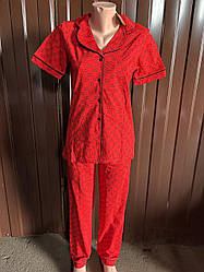 Піжама жіноча (англійський комір)