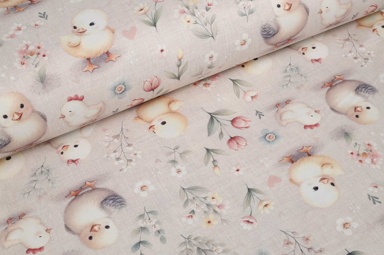 Ранфорс 240 см Курчатка, квіти digital