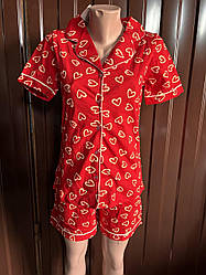 Піжама жіноча (англійський комір)