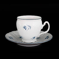 Набір чашок 170 мл 6 шт Thun Bernadotte синя квіточка 6452071