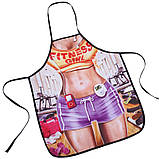 Фартух з приколом Fitness girl 75 на 60 см різнобарвний, фото 4