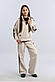 СПОРТ КОСТЮМ IRmAS молочний з чорними лампасами, фото 9