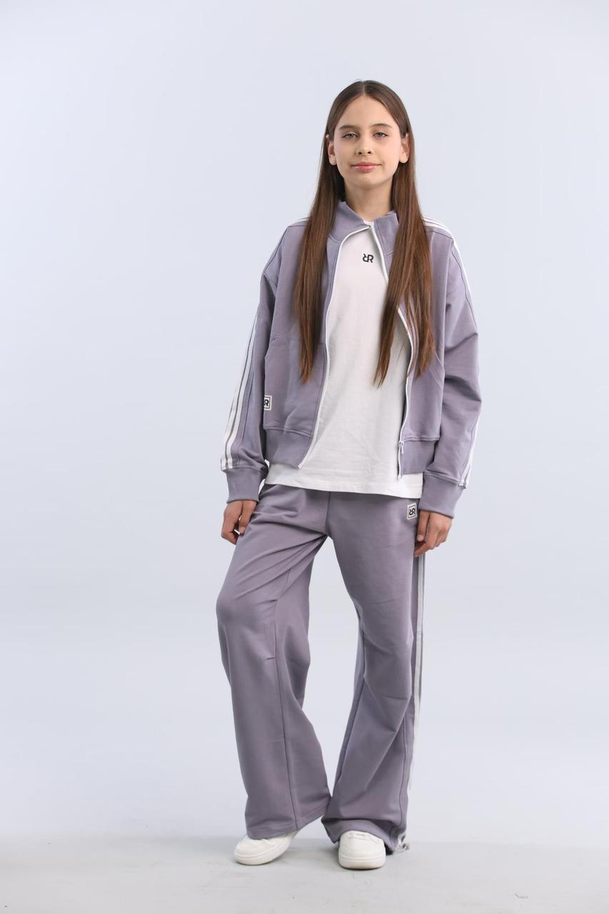 СПОРТ КОСТЮМ IRmAS сірий з білими лампасами, фото 1