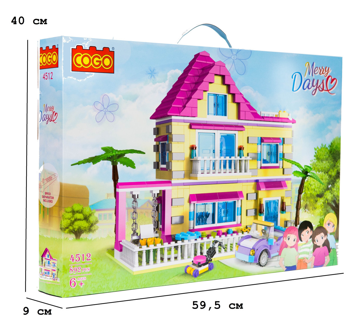 Конструктор "Дівчатка" (892 елм.) Щасливі години / COGO  4512, фото 1