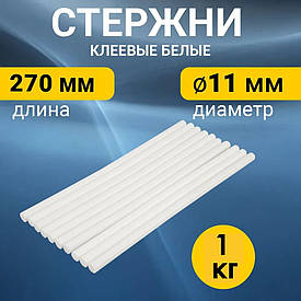 Термоклей, 11.2 мм, L — 270 мм, білий — 1 кг LOOK BUY