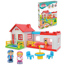 Конструктор "Будиночок" (37 елементів) (370*500*110 мм) "dede"