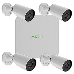 Комплект IP-відеоспостереження Ajax BulletCam 4 Video Kit S45 (5 MP/2.8 mm)