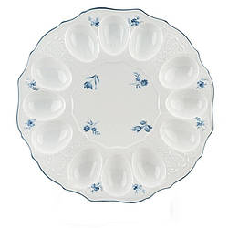 Блюдо для яєць 27 см Thun Bernadotte синя квіточка 6452071