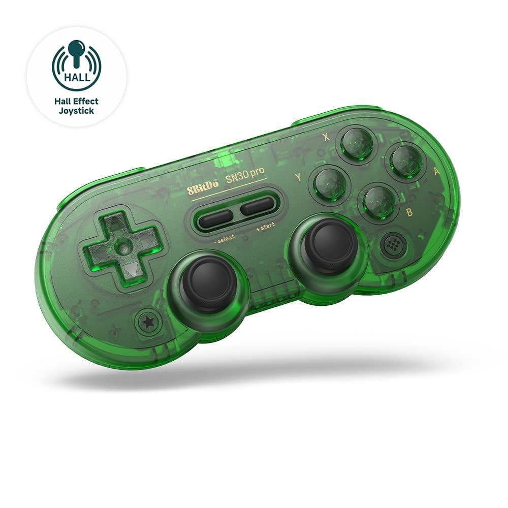Геймпад бездротовий 8BitDo SN30 Pro Hall Bluetooth Jade Green (Switch, SteamOS, Windows, Android, iOS, macOS)