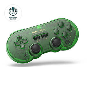 Геймпад бездротовий 8BitDo SN30 Pro Hall Bluetooth Jade Green (Switch, SteamOS, Windows, Android, iOS, macOS)