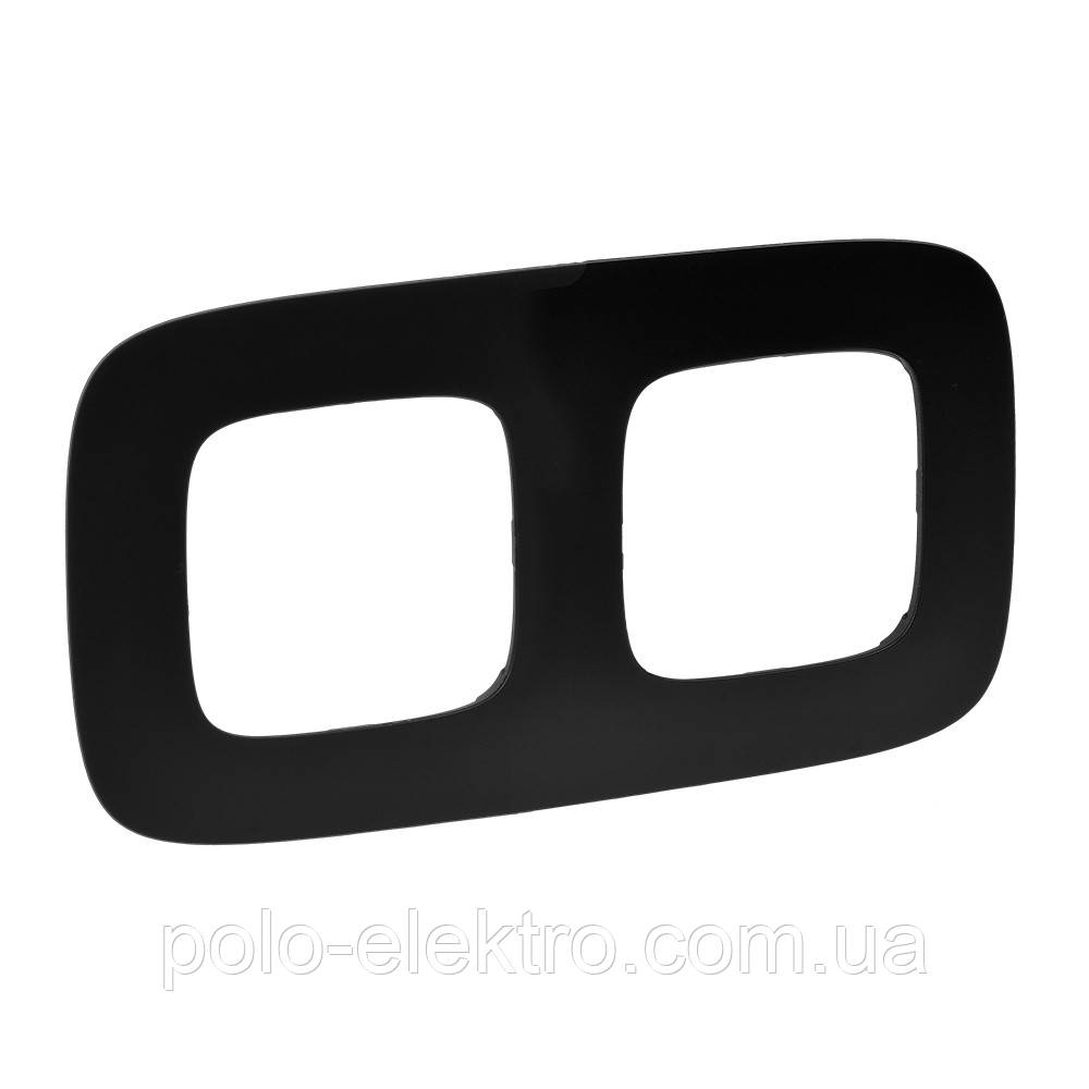 Рамка 2 пости матовий чорний Valena Life/Allure Legrand