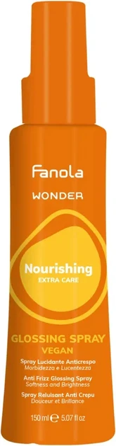 Спрей для реконструкції, зволоження та блиску волосся Fanola Wonder Nourishing Glossing Spray, 150 мл, фото 1