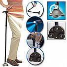 Телескопічна складна тростина з ліхтариком 83-95 см, Trusty Cane / Розкладна тростина / Тростина з підсвічуванням, фото 8