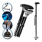 Телескопічна складна тростина з ліхтариком 83-95 см, Trusty Cane / Розкладна тростина / Тростина з підсвічуванням, фото 9