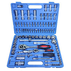 Набір інструментів в кейсі, 94 предметів / Набір інструментів для авто / Набір головок з тріскачкою