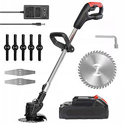 Акумуляторний тример для трави + акумулятор / Садова газонокосарка / Акумуляторна коса