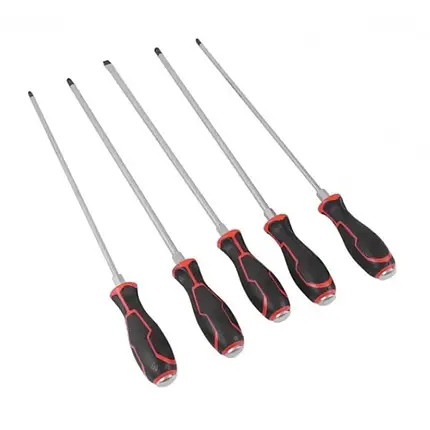 Набір викруток довгих 450 мм з ударним наконечником SL, PH, PZ5ед. VT17954A — VT17954A, фото 1