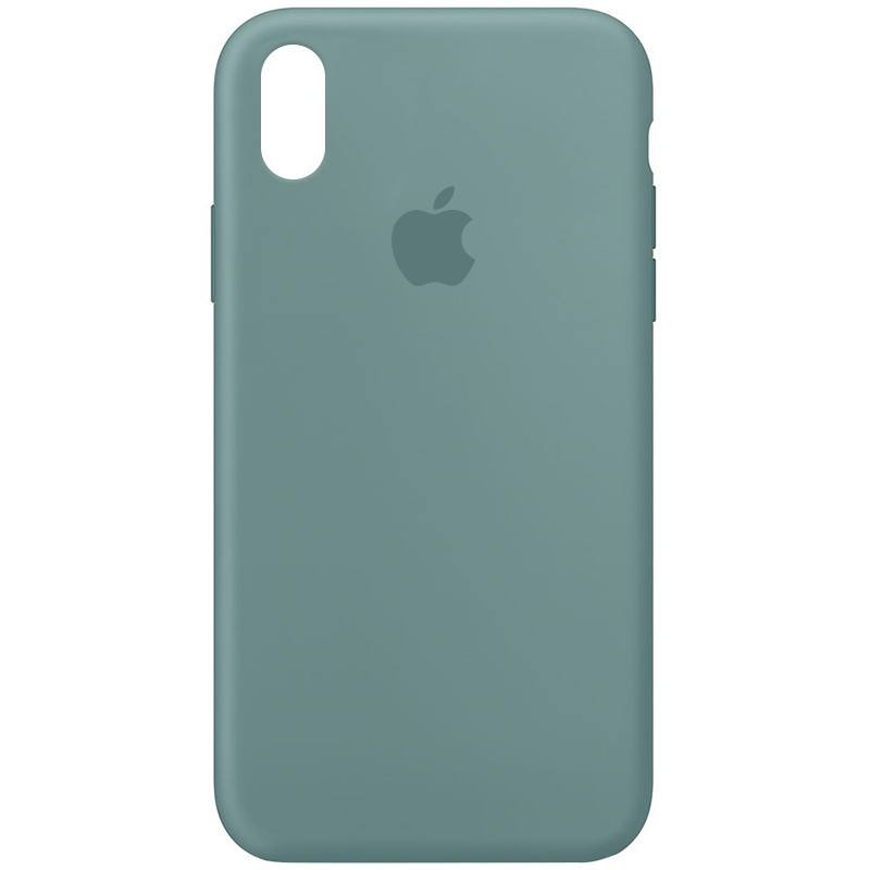 Чохол Silicone Case Full Protective (AA) для Apple iPhone X / XS (5.8") Зелений / Cactus