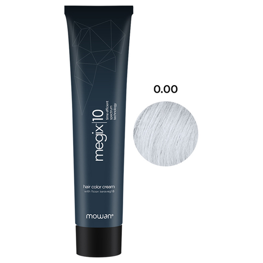 Фарба для волосся з низьким вмістом аміаку Mowan Megix10 Color Enhancer Ash 0.00 нейтральний 100 мл
