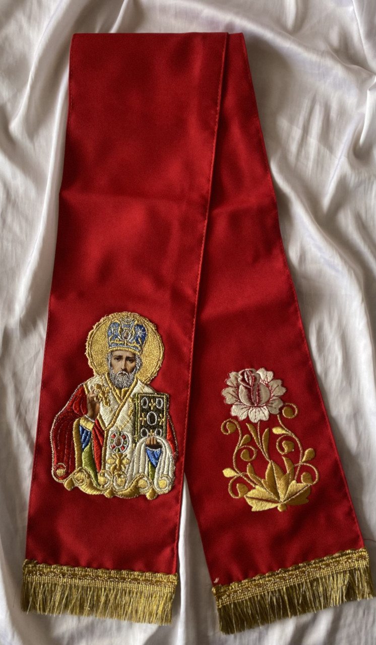 Закладка в Євангеліє з вишивкою візерунка