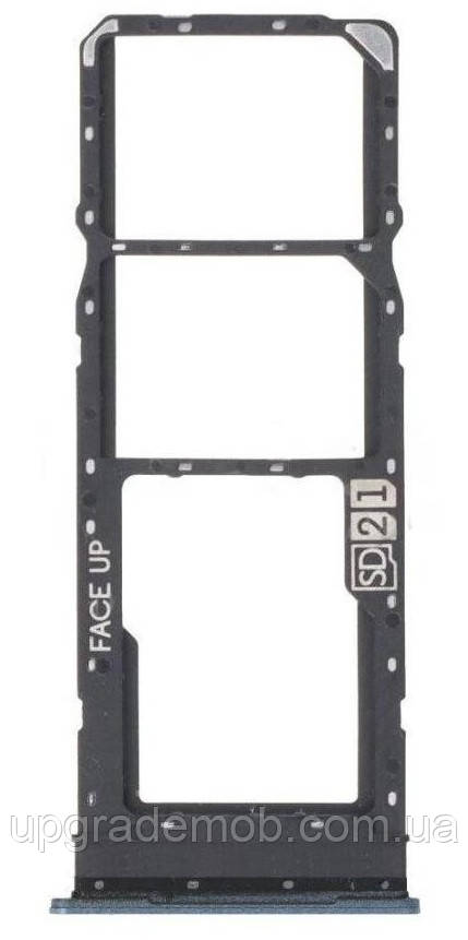 Тримач Sim-карти та карти пам'яті Motorola XT2331 Moto G13 блакитний Blue Lavender на дві Sim-карти, фото 1