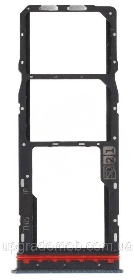 Тримач Sim-карти та карти пам'яті Motorola XT2345 Moto E13 зелений Aurora Green на дві Sim-карти, фото 1