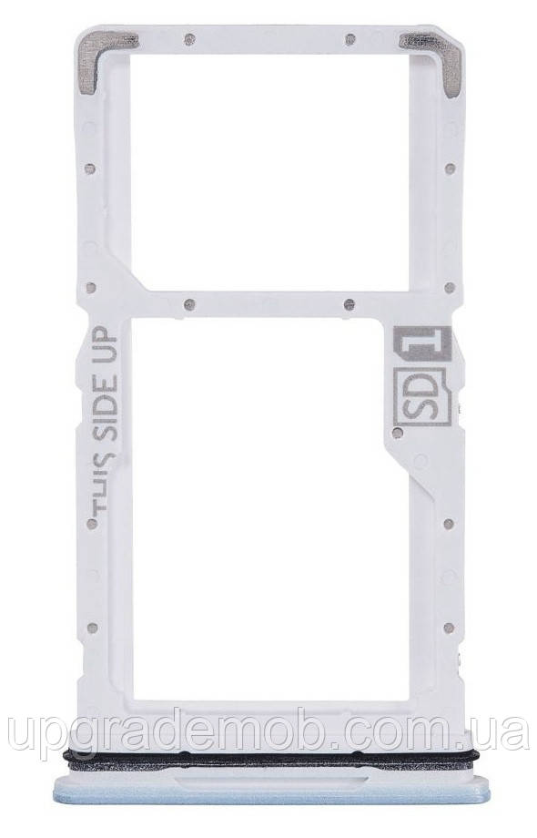 Тримач Sim-карти та карти пам'яті Motorola XT2347 Moto G84 блакитний Marshmallow Blue на 1 Sim-карту, фото 1