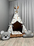 Вігвам Ведмежата на кулях 7 БОНБОН Повний комплект, вігвам для дітей, вігвам для хлопчика, вігвам для дівчинки, дитяча палатка, фото 2