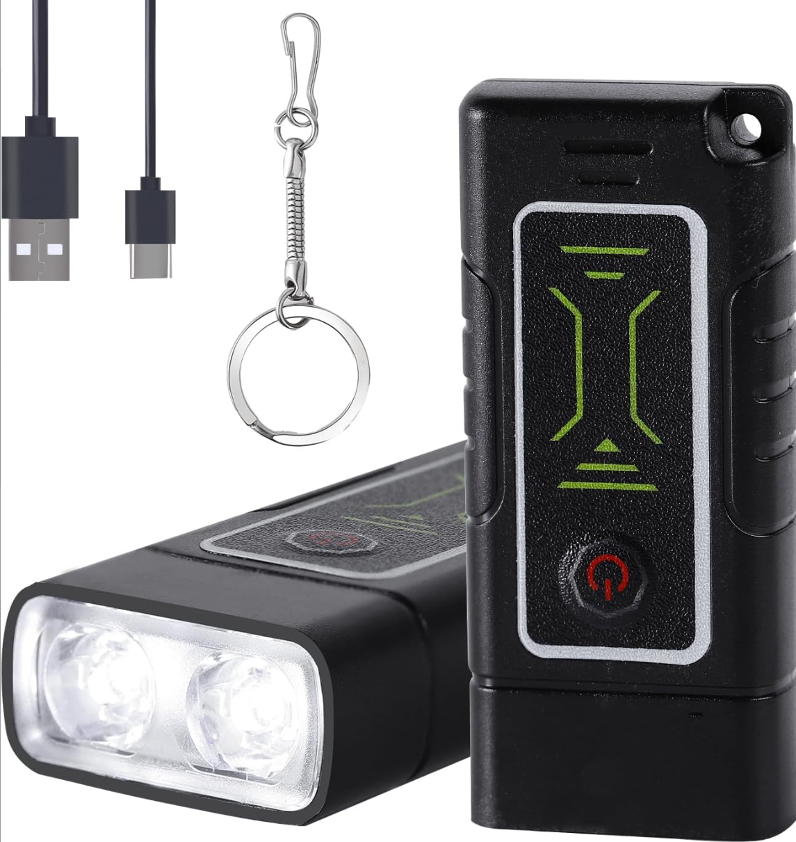 Ліхтарик брелок PL-279, YT-A99, акум., ЗУ Type-C, фото 1