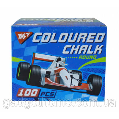 ТОП! Крейда Yes кольорова, кругла, 100 шт "Full power" (400338) - (gHome), фото 1