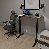 Комп'ютерний стіл з електрорегулюванням висоти Mealux PowerDesk Lite Walnut, фото 6