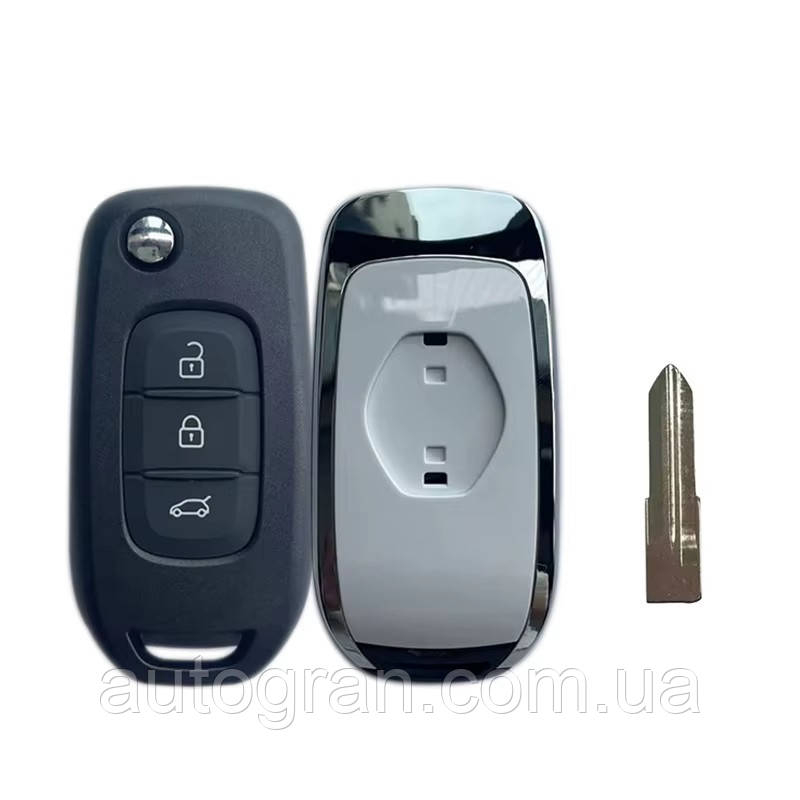 Ключ викидний Renault 3 новий тип 3 кнопки vac102