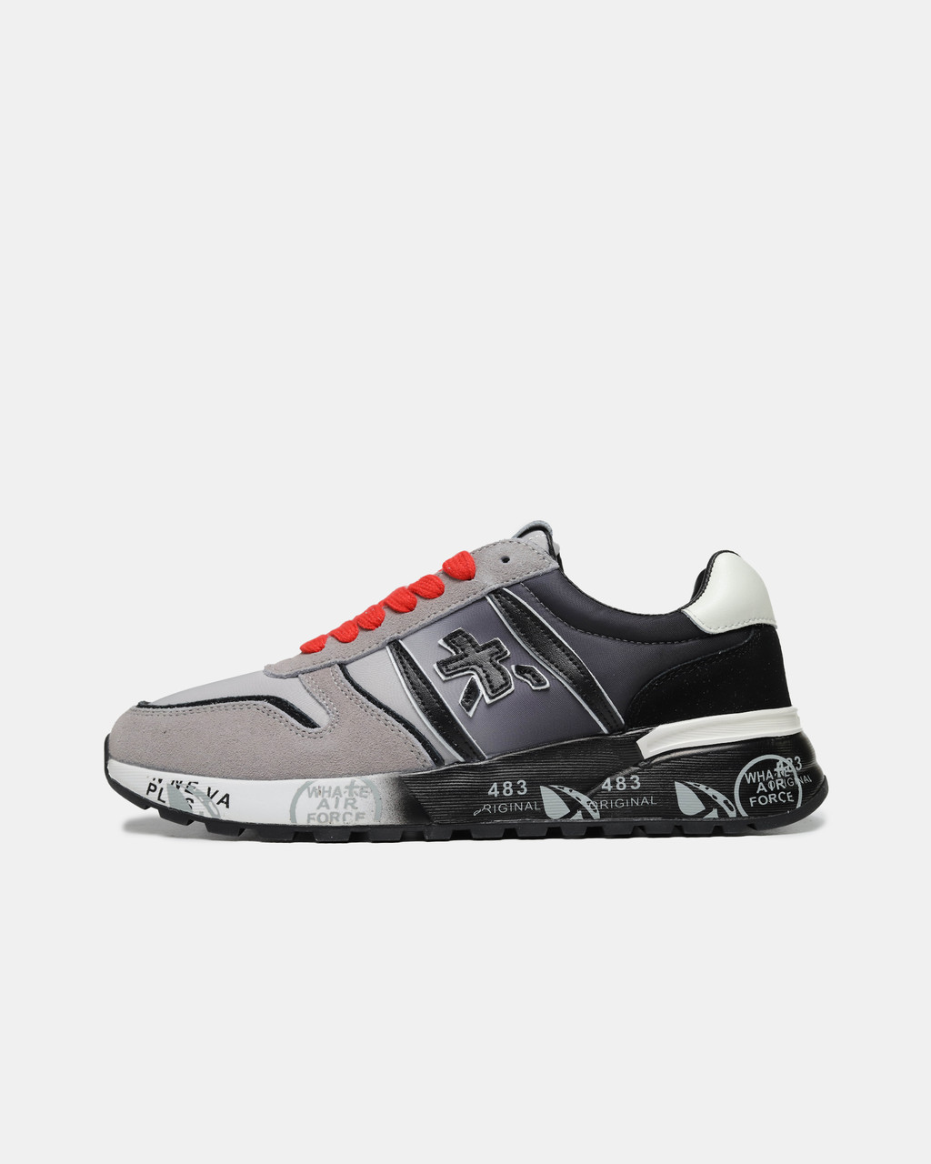 Чоловічі Кросівки Premiata Mick Grey White Black / Преміата Мік Сірі з Білим та Чорним